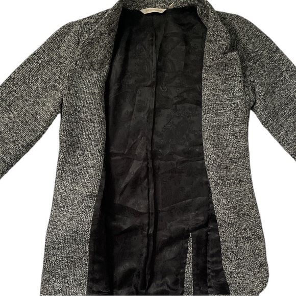 Soft Surroundings St James Gray Knit Open Front Blazer - Picture 7 of 11